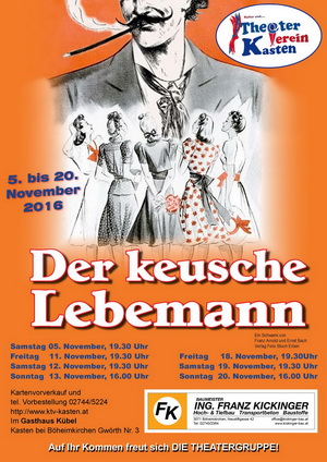 Plakat der Vorstellung 2016