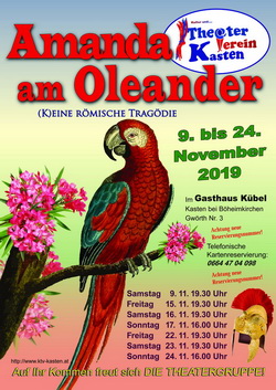 Theaterplakat des Kultur- und Theatervereins Kasten